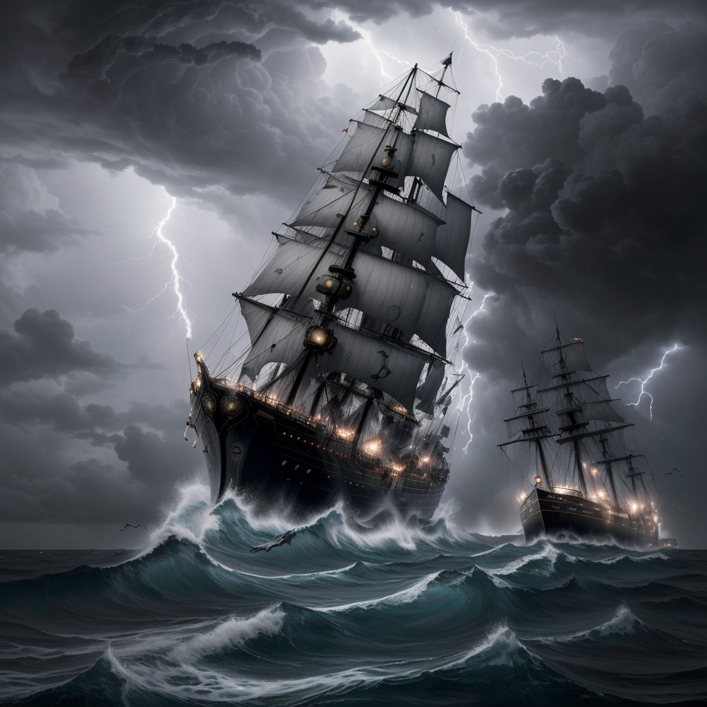 A dramatic visual of a sinking ship representing a struggling law firm